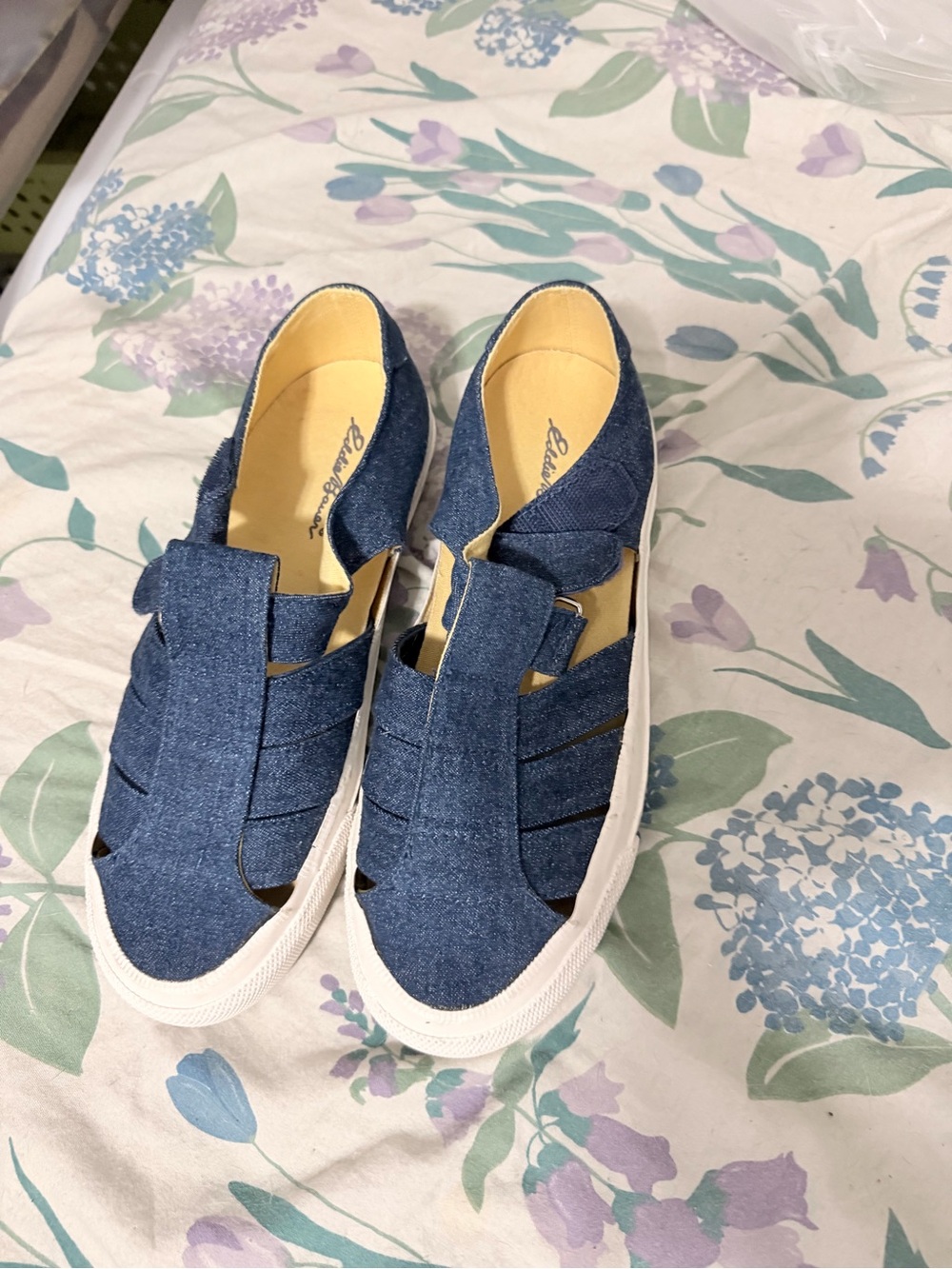 Eddie Bauer Denim Blue Mary Jane Sneakers 7.5